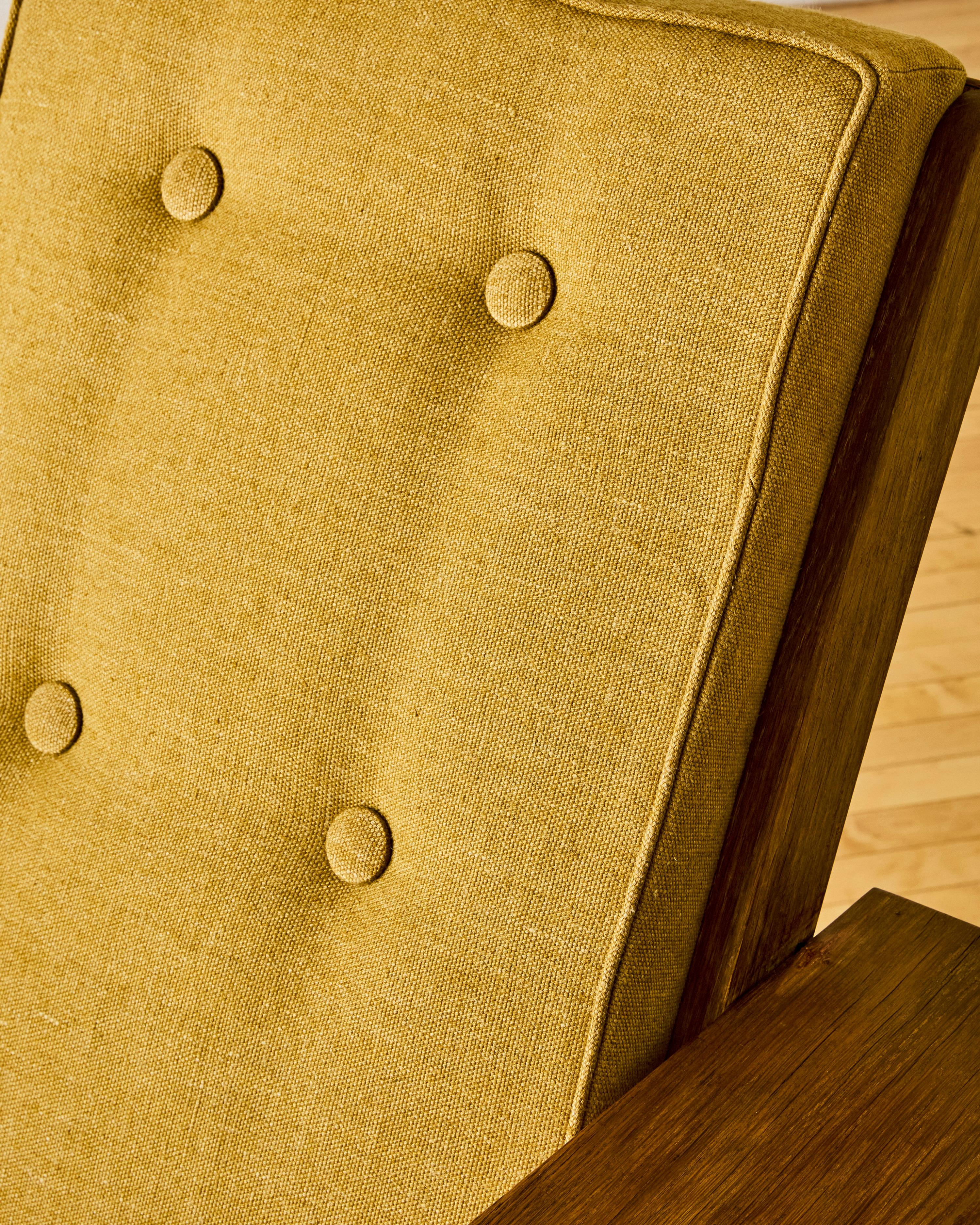 20th Century Craft Movement Wood Lounge Chair For Sale