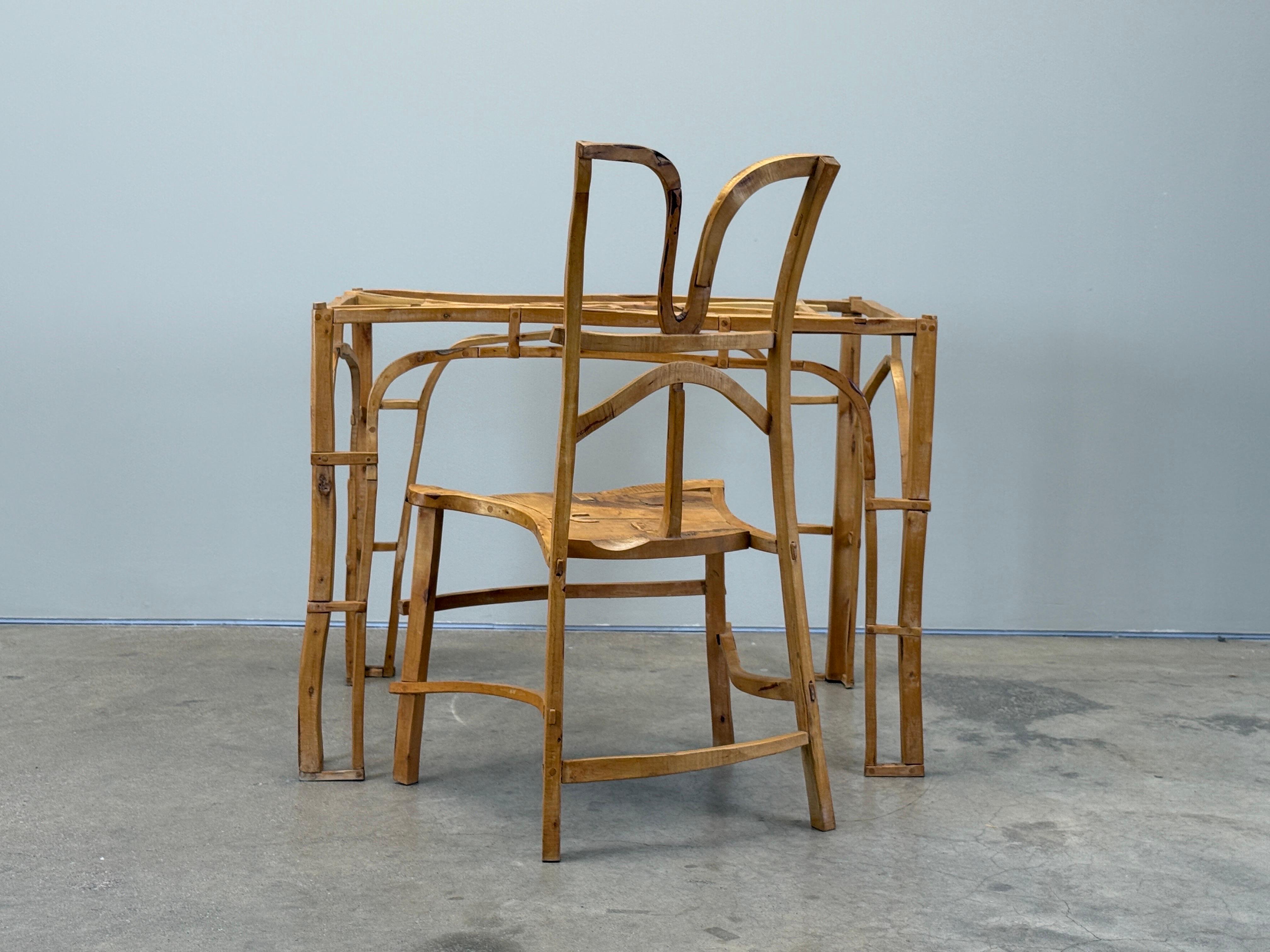 Craft Table and Chair by Jonah Meyer, 1997 For Sale 6