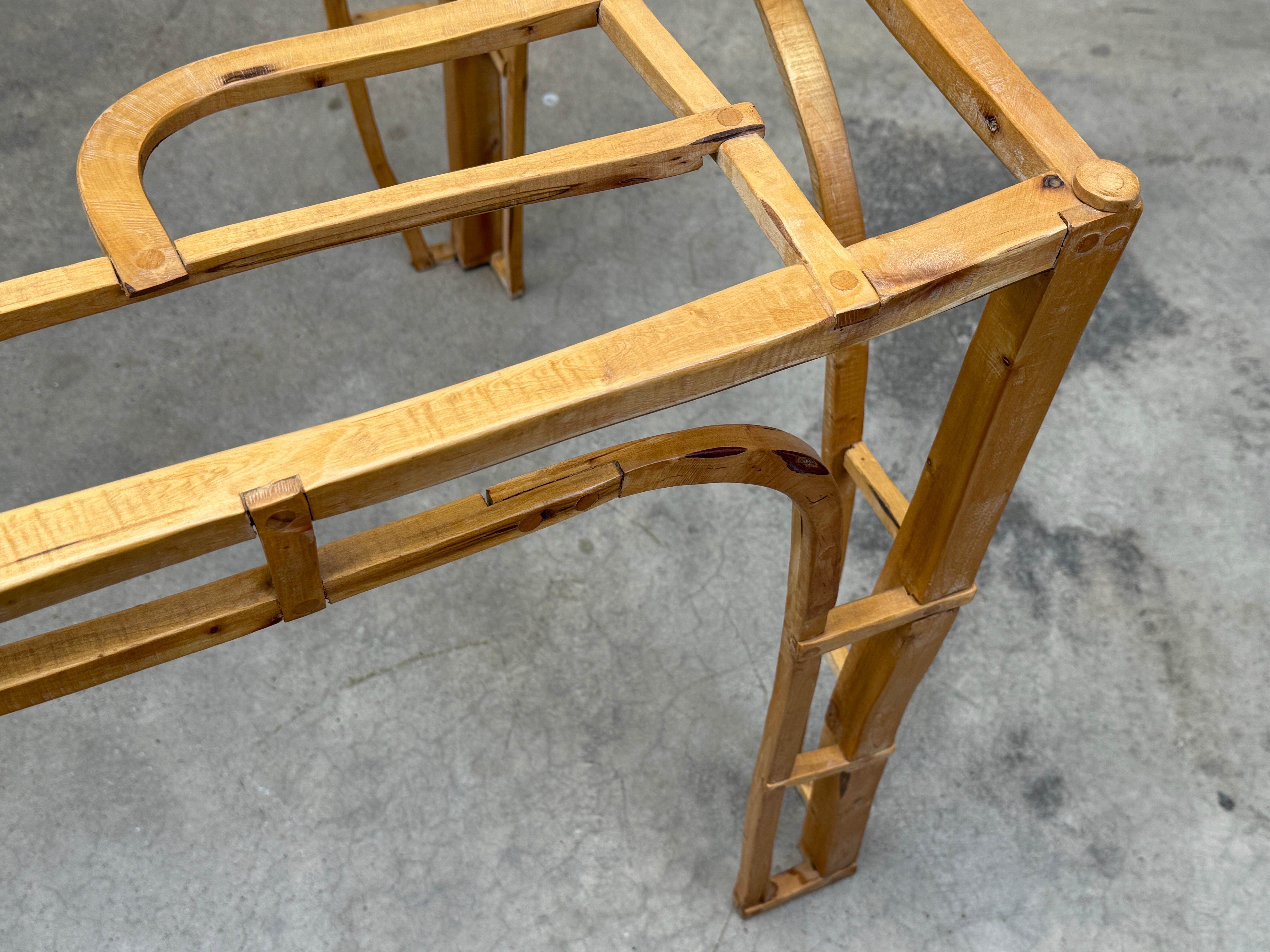 Late 20th Century Craft Table and Chair by Jonah Meyer, 1997 For Sale