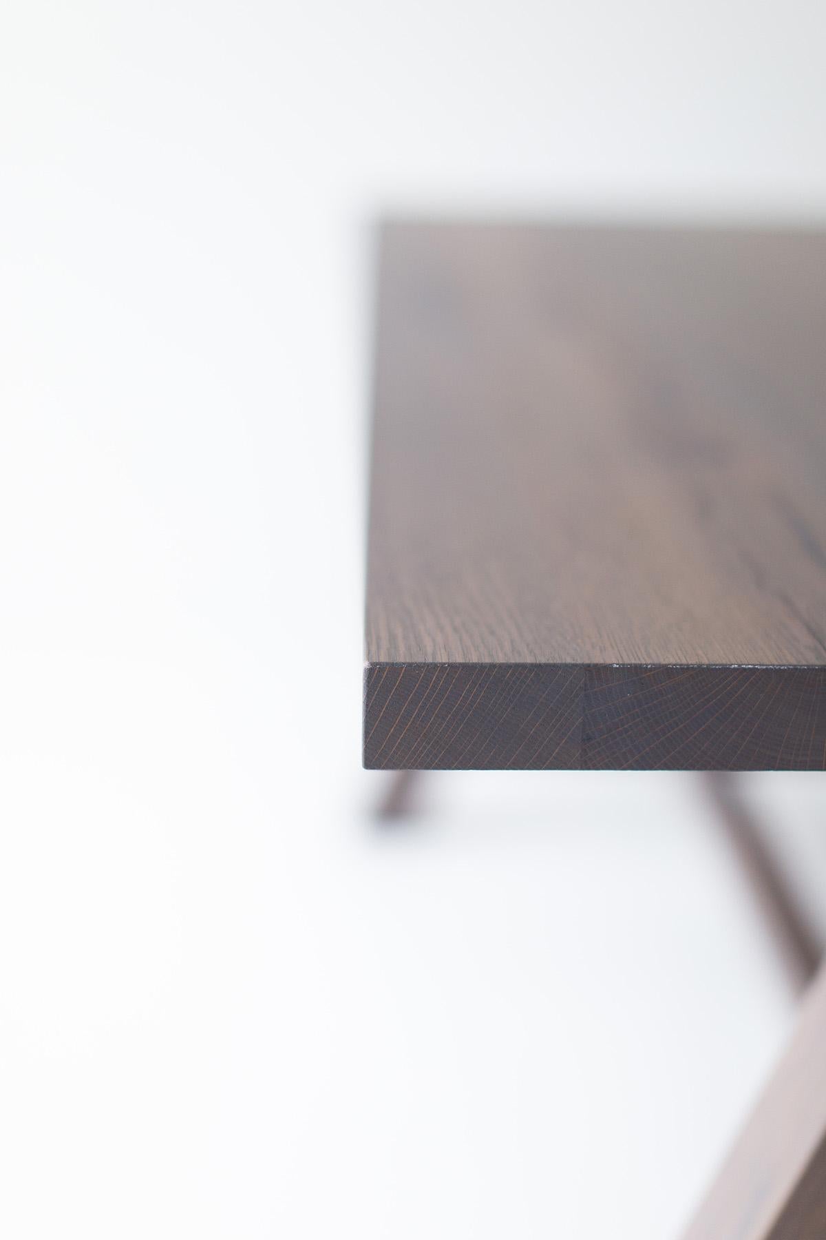 Tavolo CraftAssociates, Tavolo da fattoria moderno Liberty, Oak recuperato in vendita 1