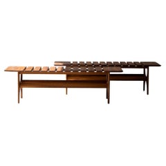 CraftAssociates Benches, ETA Wood Bench, Teak, Slatted