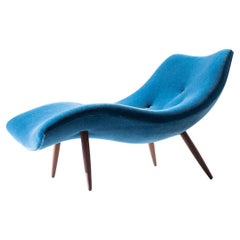 CraftAssociates Chaises, Chaise moderna Contour, Mohair