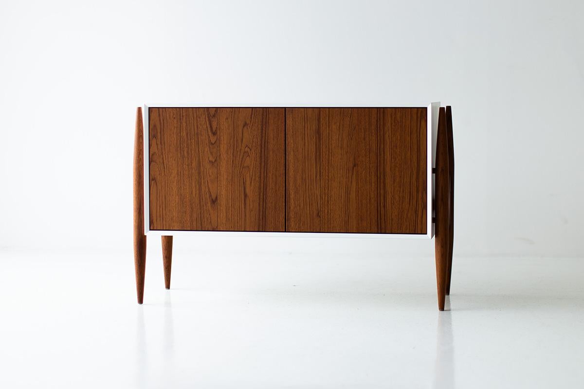CraftAssociates Chest, Cambre Modern Teak Chest, White, Two Drawer

This modern teak chest from the Cambre Collection for Craft Associates Furniture is expertly crafted. The legs and door fronts are constructed by artisans from solid teak. The frame