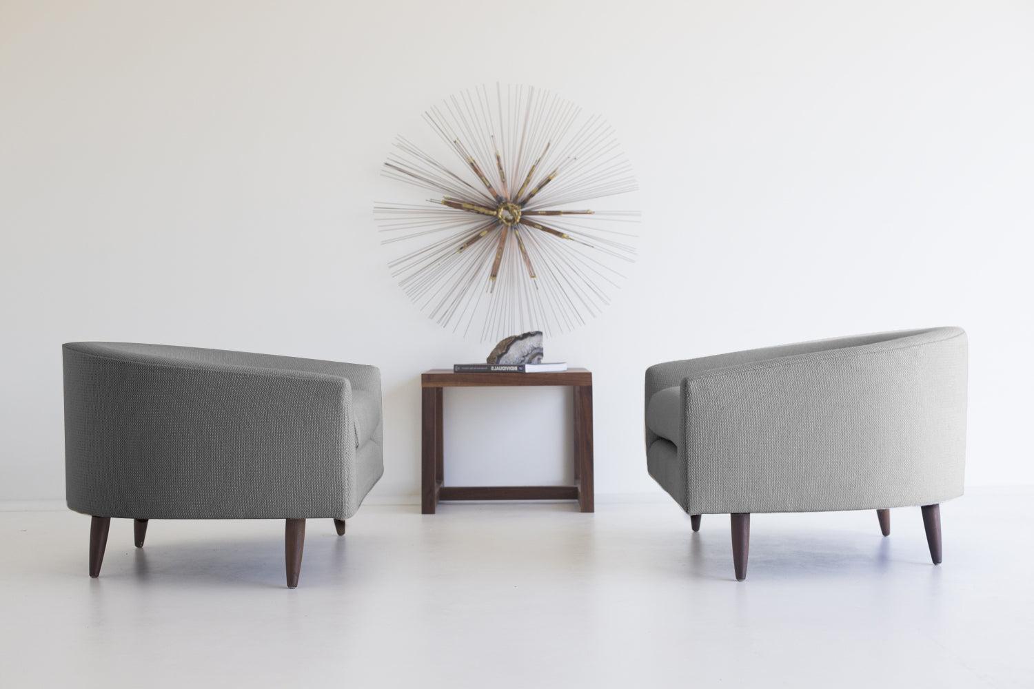CraftAssociates Lounge Stühle, Cloud Mid Century Modern Lounge Stühle, Nussbaum (21. Jahrhundert und zeitgenössisch) im Angebot