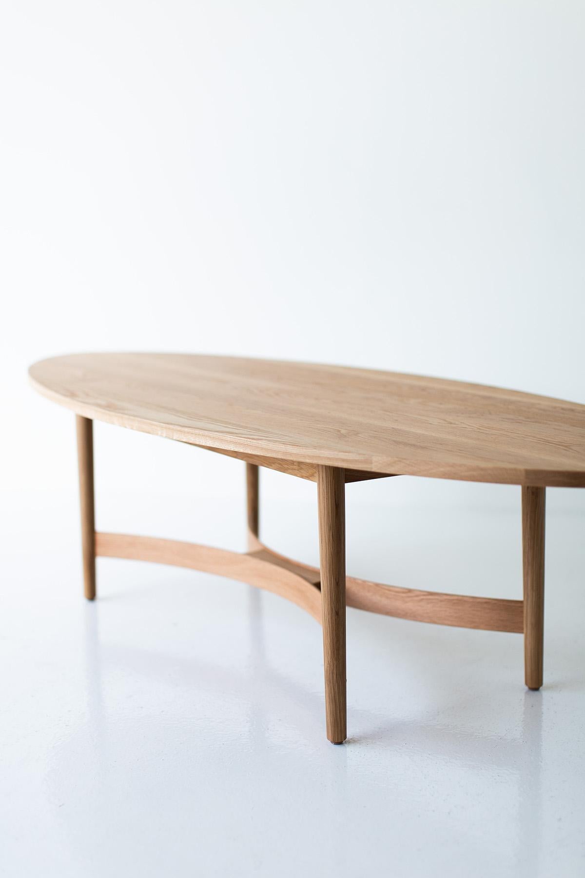 American CraftAssociates Coffee Table, Peabody Modern Coffee Table, Oak For Sale