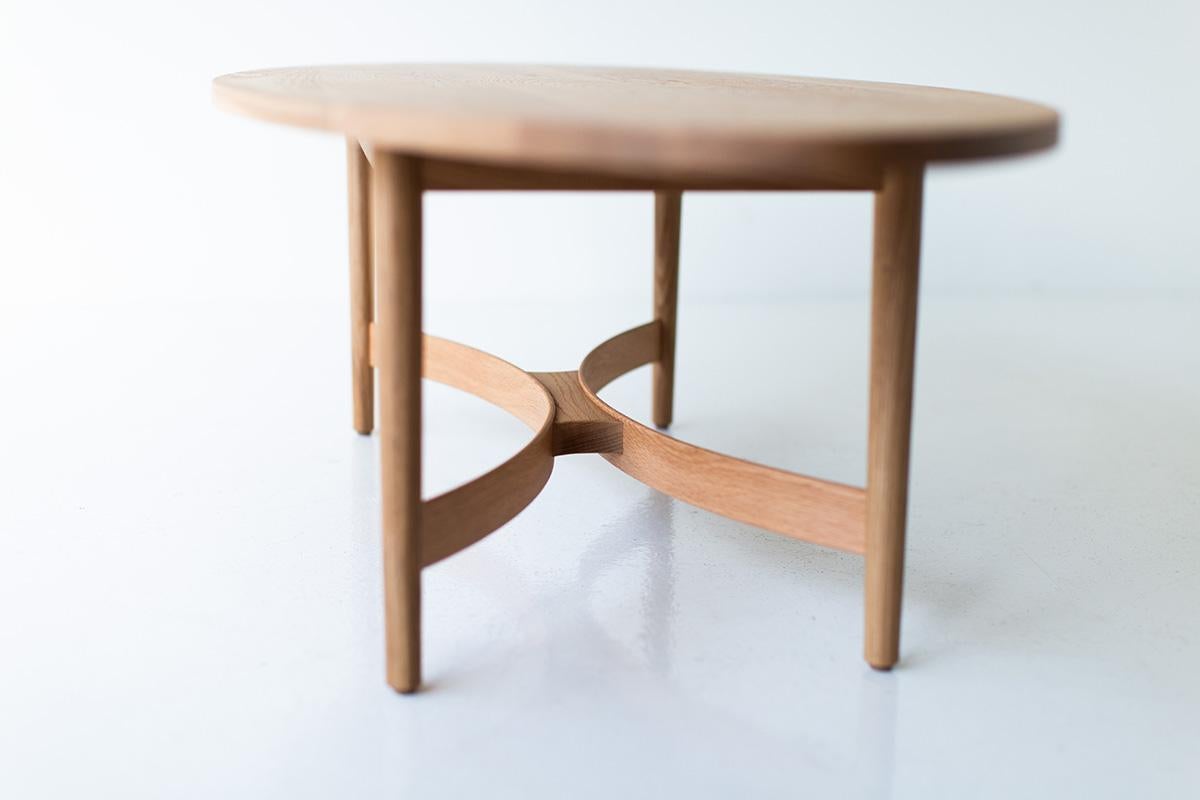 Contemporary CraftAssociates Coffee Table, Peabody Modern Coffee Table, Oak For Sale