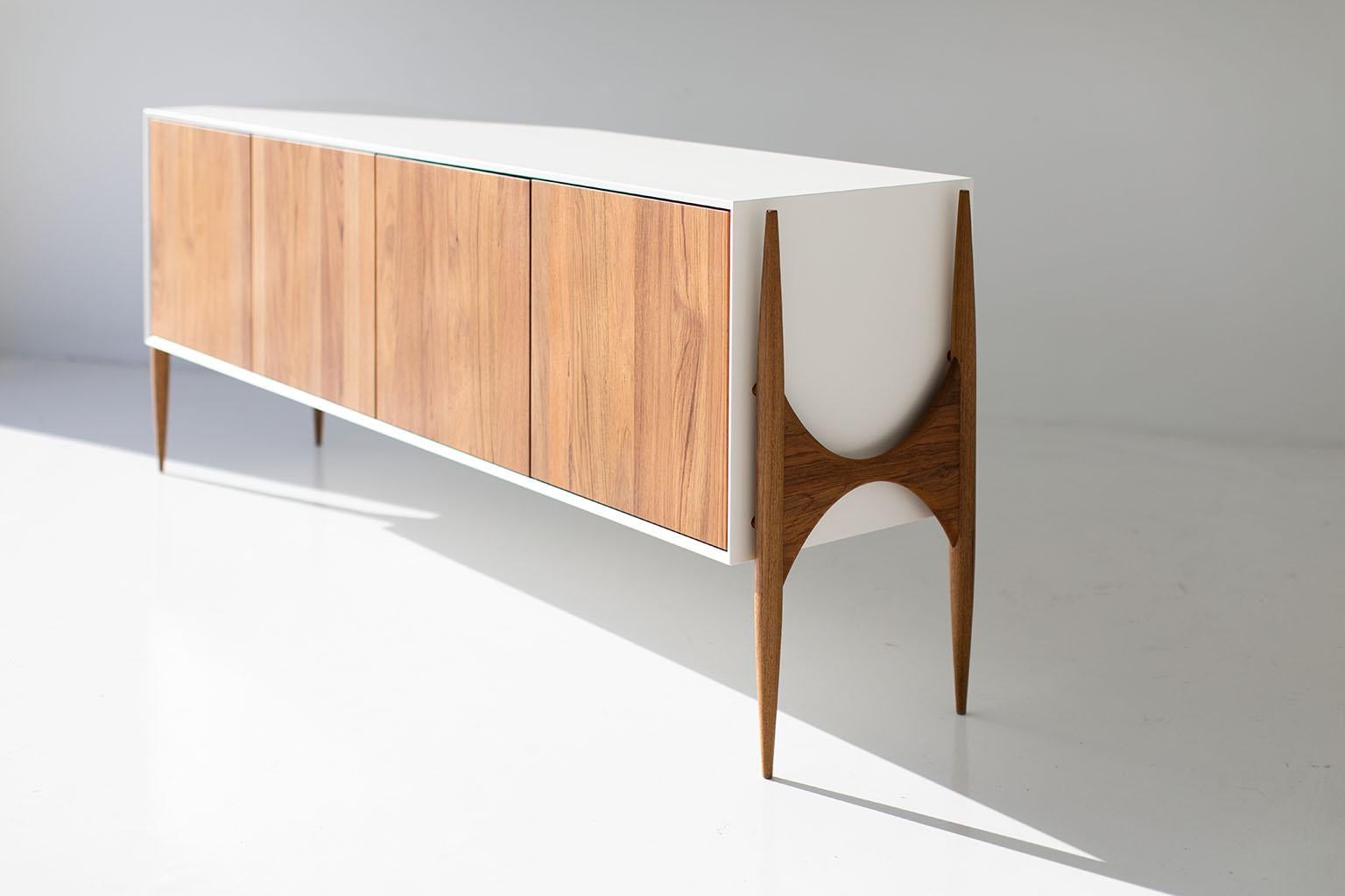 American CraftAssociates Credenzas, Cambre Modern Credenza, Teak For Sale