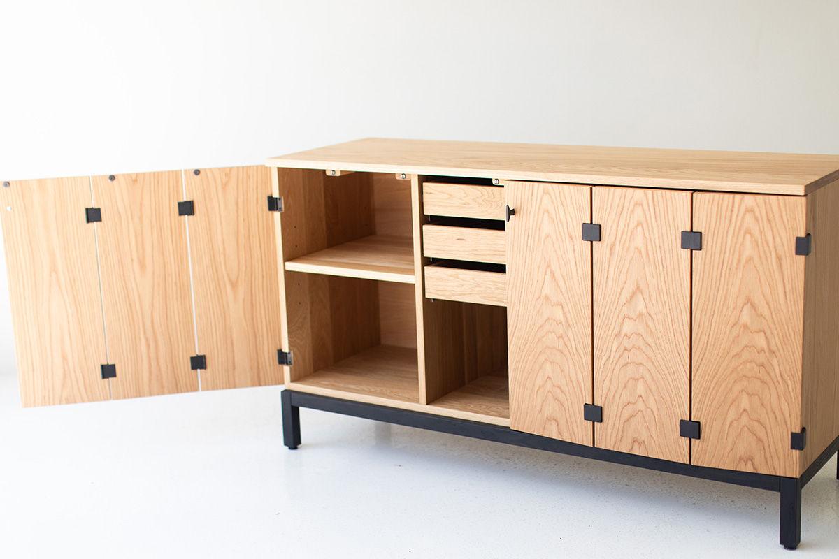 Hand-Crafted CraftAssociates Credenzas, Milo-Baughman Modern Credenza, Maple For Sale