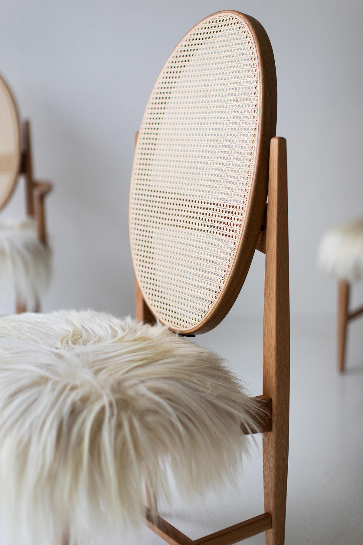 Moderne CraftAssociates Chaise de salle à manger, Milo Baughman Chaise de salle à manger The Moderns, ovale en vente