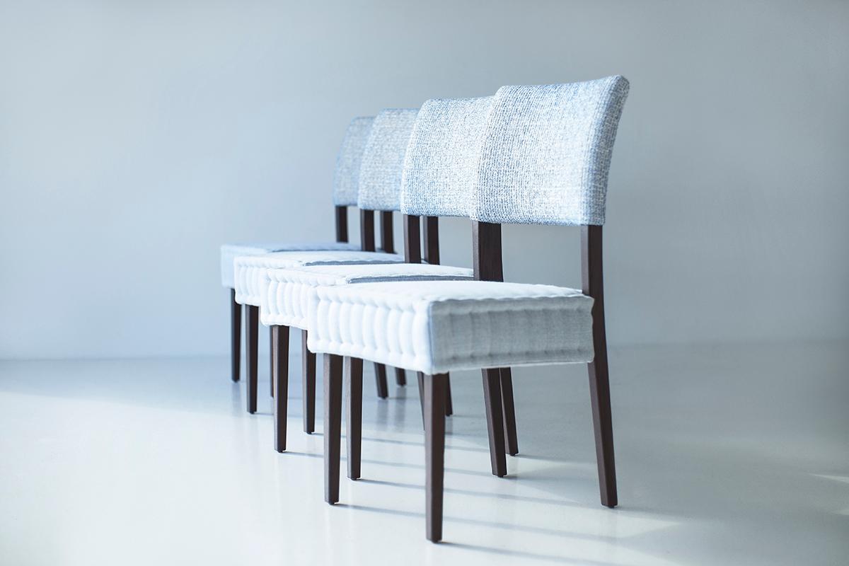 Sillas de comedor CraftAssociates, Sillas de comedor modernas Arceo, acolchadas, cosidas a mano en venta 1