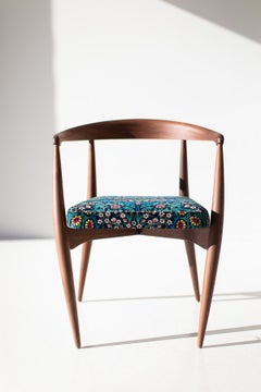 CraftAssociates Dining Chairs, Peabody Modern Wood Dining Chair, Walnut