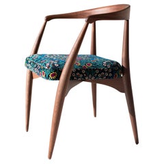 CraftAssociates Dining Chairs, Peabody Modern Wood Dining Chair, Walnut