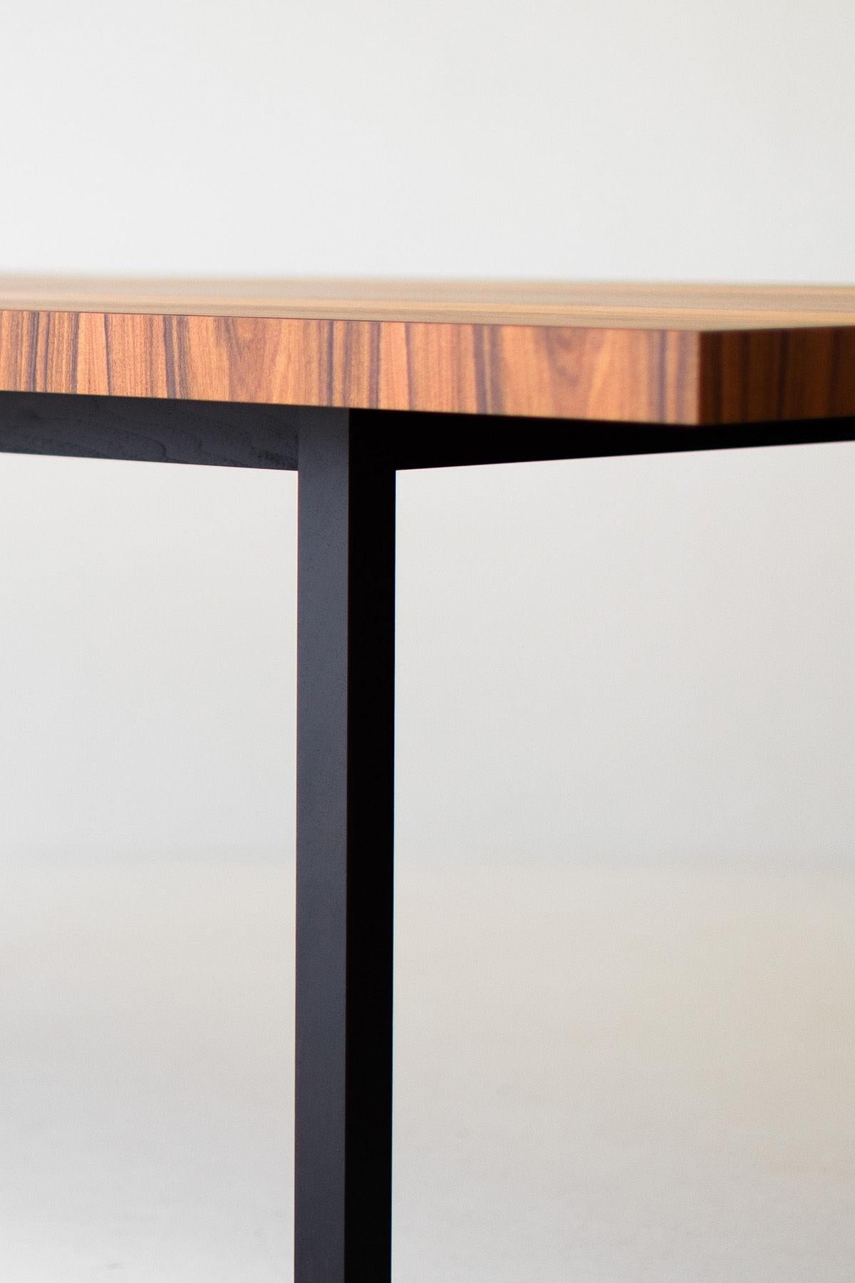 Hand-Crafted CraftAssociates Dining Tables, Milo Baughman Dining Table, Striped Top For Sale