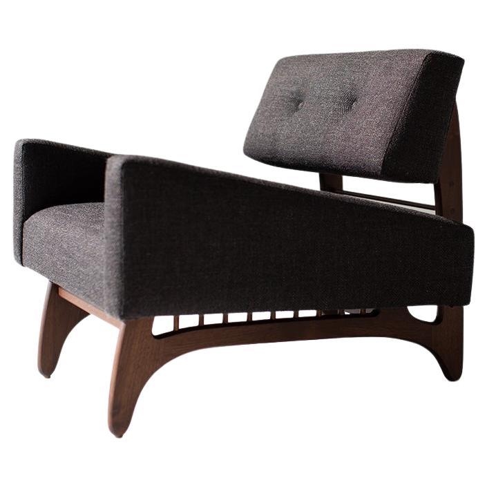 Craft Associates Lounge Chair, Modern Lounge Chair, Black and Walnut, Vancouver