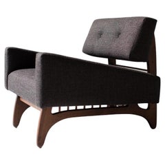 Craft Associates Lounge Chair, Modern Lounge Chair, Black and Walnut, Vancouver