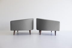 CraftAssociates Lounge Stühle, Cloud Mid Century Modern Lounge Stühle, Nussbaum