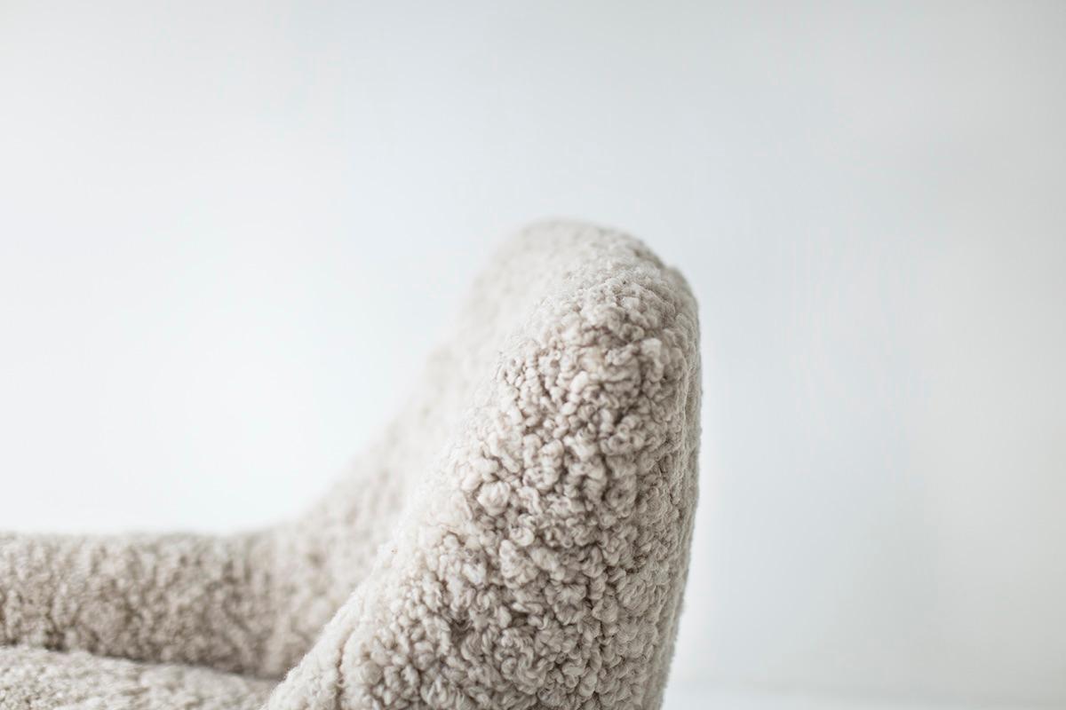 CraftAssociates Loungesessel, Nantucket Modern Lounge Chair, Eiche Shearlin weiß im Angebot 2