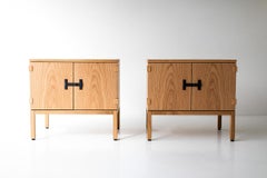 CraftAssociates Nightstand, Milo Baughman Nightstand, Oak