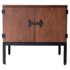 CraftAssociates Nightstands, Milo Baughman Modern Walnut Nightstand