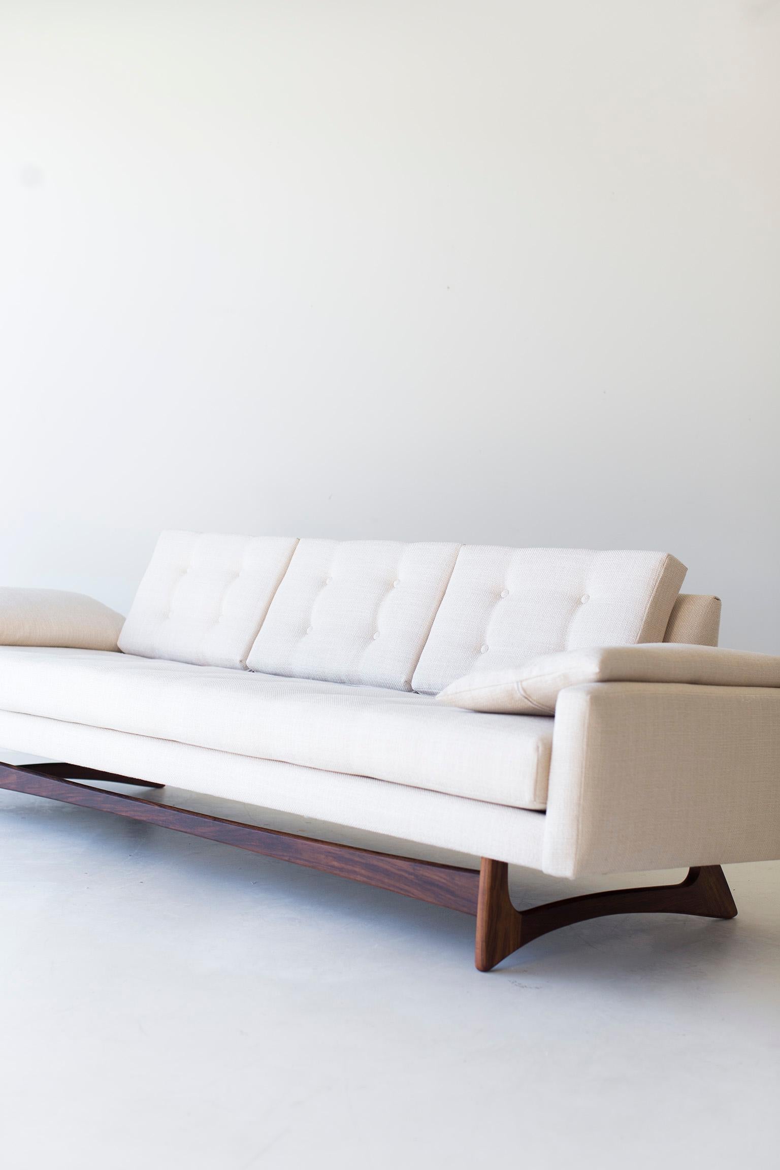 Fait main Sofa CraftAssociates, canapé moderne flottant, milieu de siècle en vente