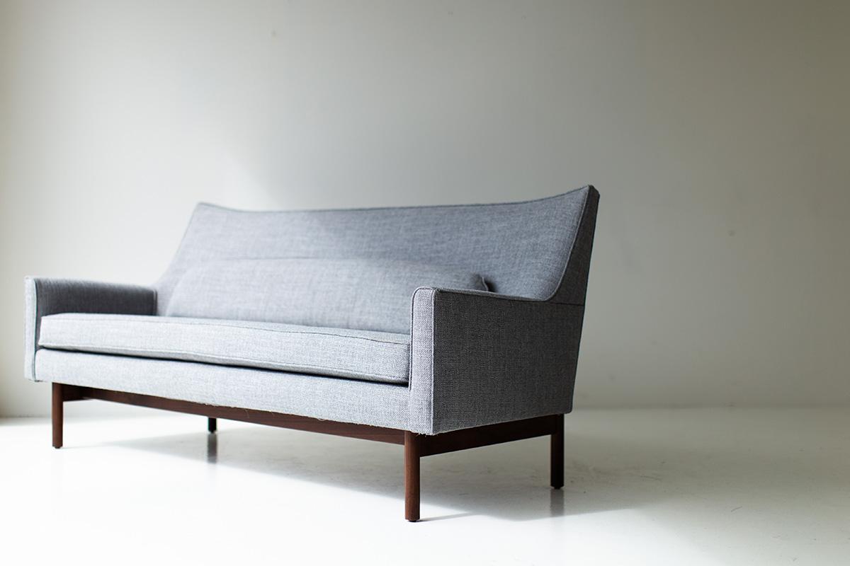 CraftAssociates Sofa, Peabody Bracket Back Sofa, Upholstered  For Sale 1