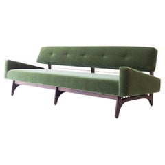 CraftAssociates, Vancouver Modern Mohair Sofa, Copper, Walnut