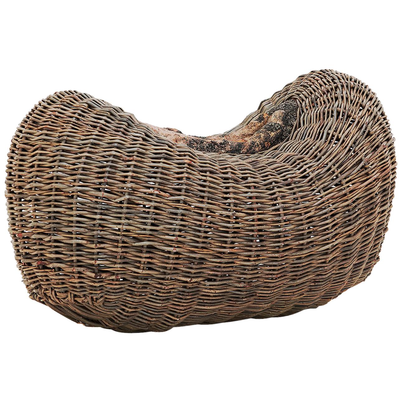 Crafted basket by Joe Hogan, Irland, 2009