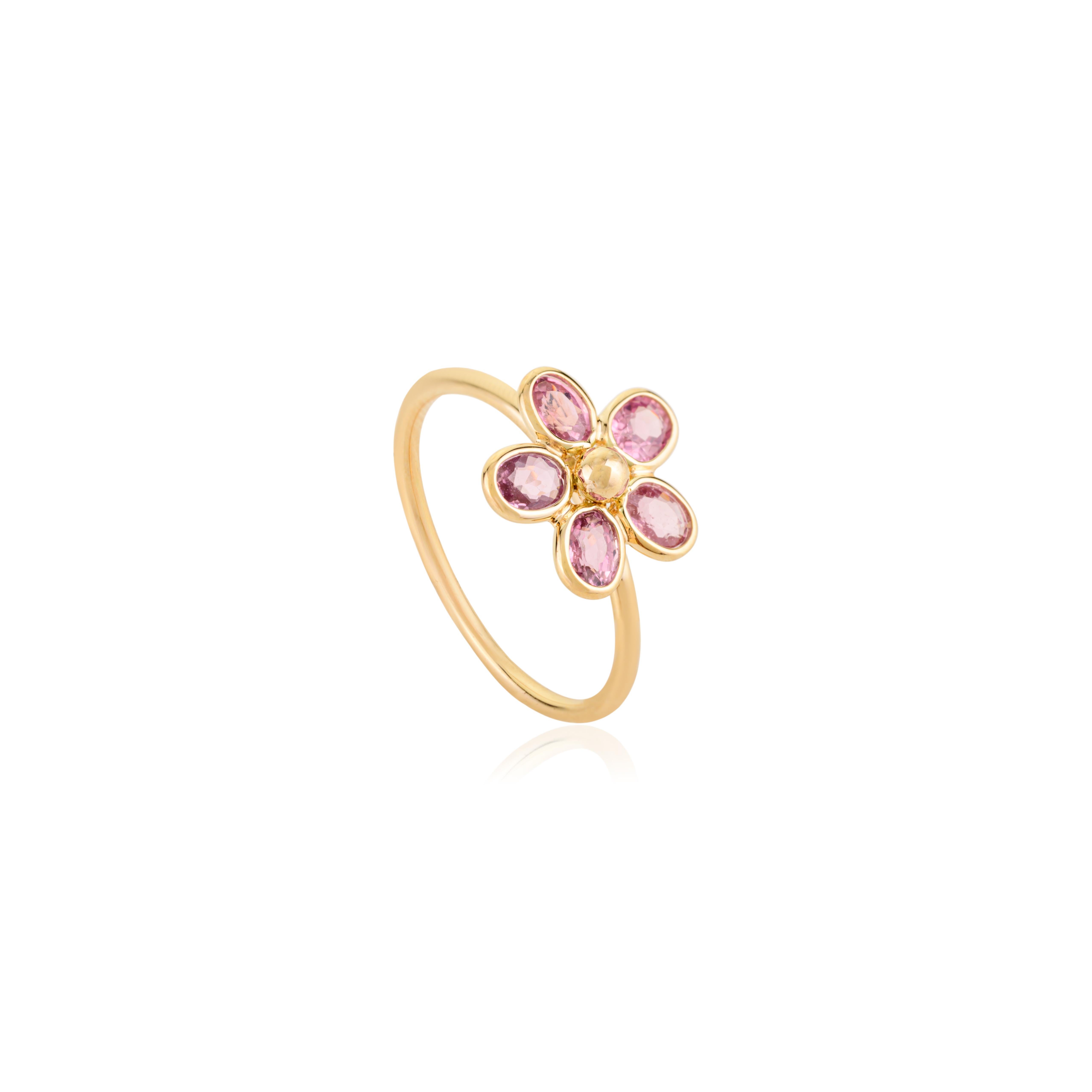 in vendita:  Realizzato in oro giallo 14 carati con zaffiro rosa naturale, anello regalo per le donne 5