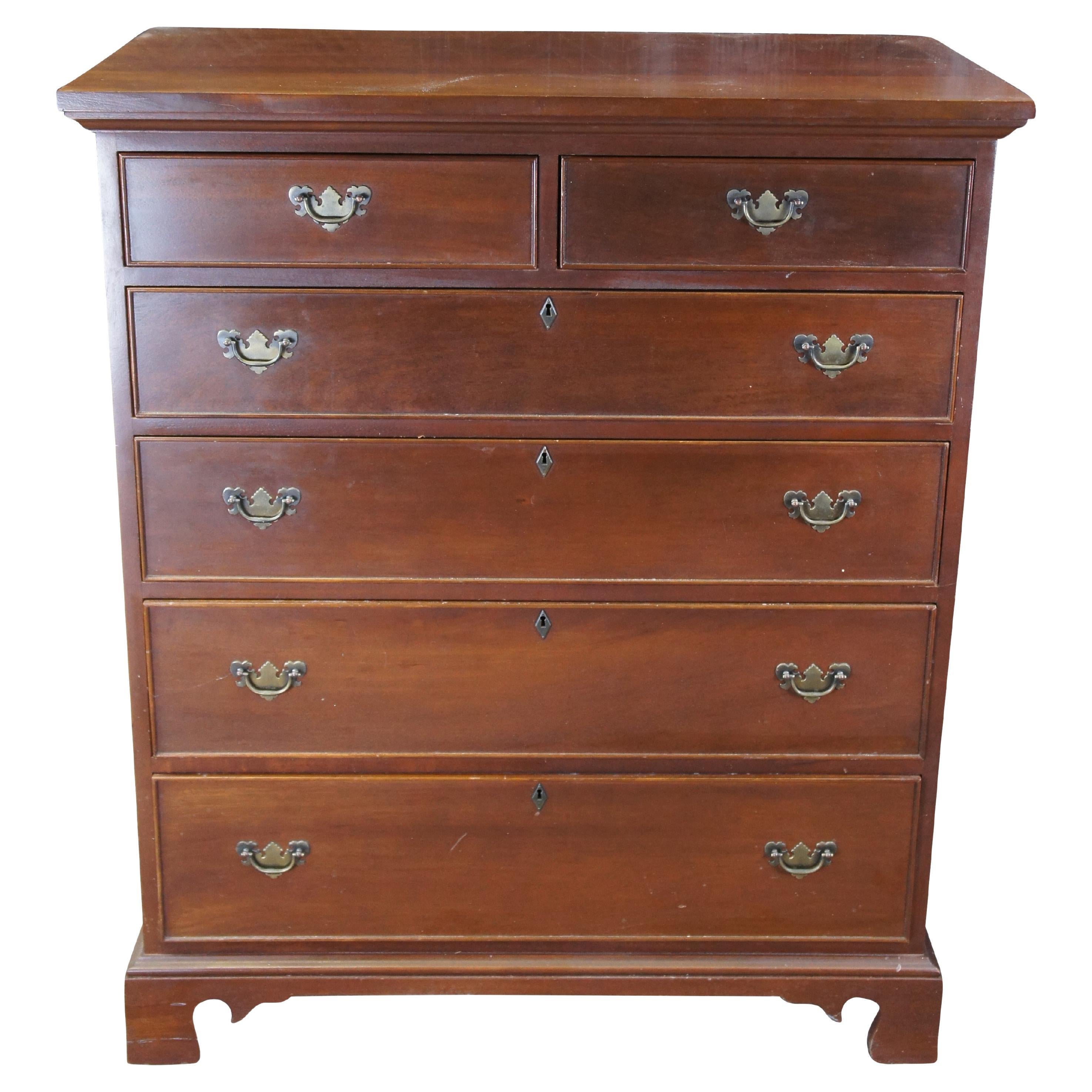 Craftique cassettiera inglese in stile Chippendale in mogano