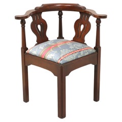 CRAFTIQUE Mahogany Chippendale Corner Chair