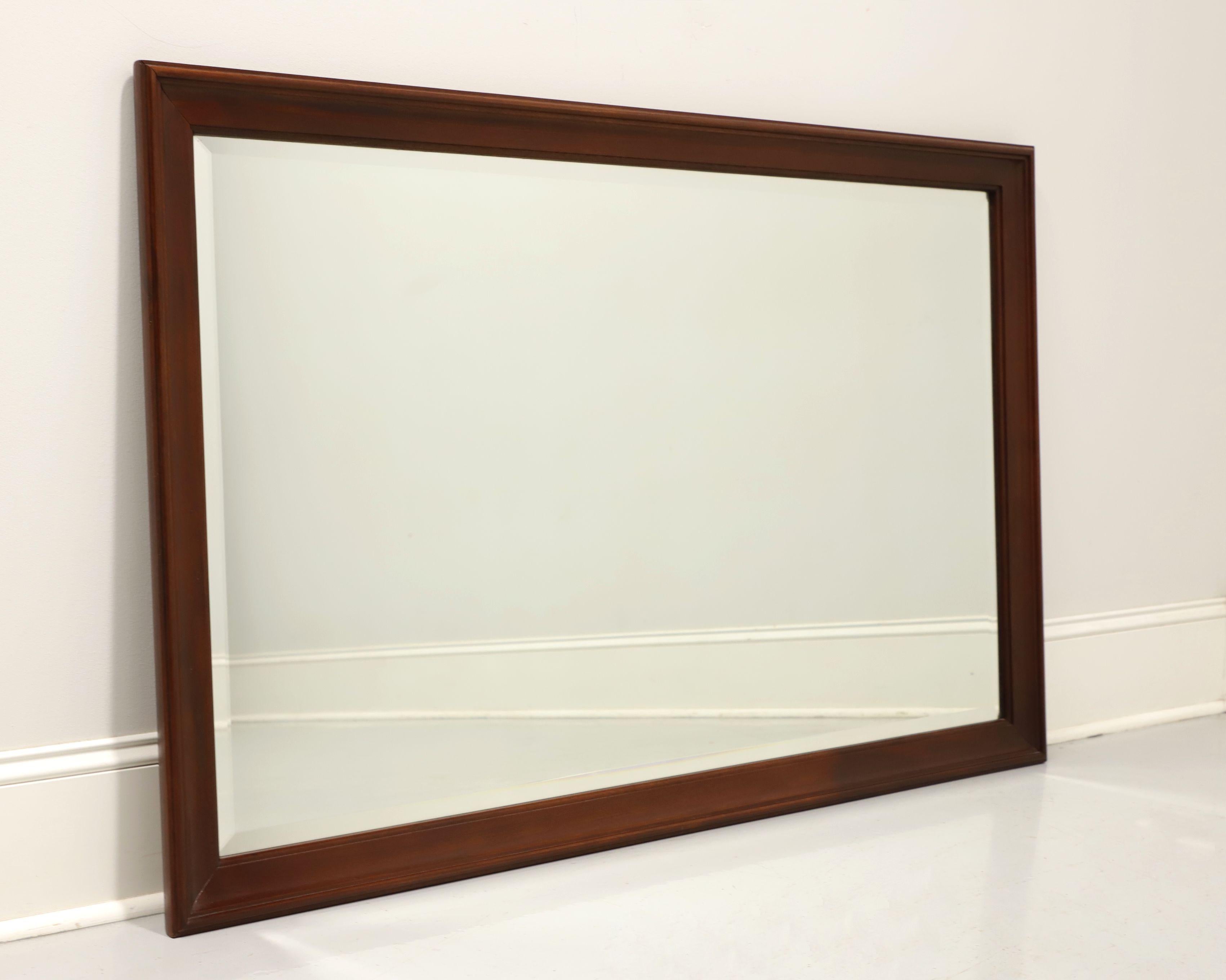 CRAFTIQUE Mellowax Solid Mahogany Rectangular Beveled Dresser / Wall Mirror 1