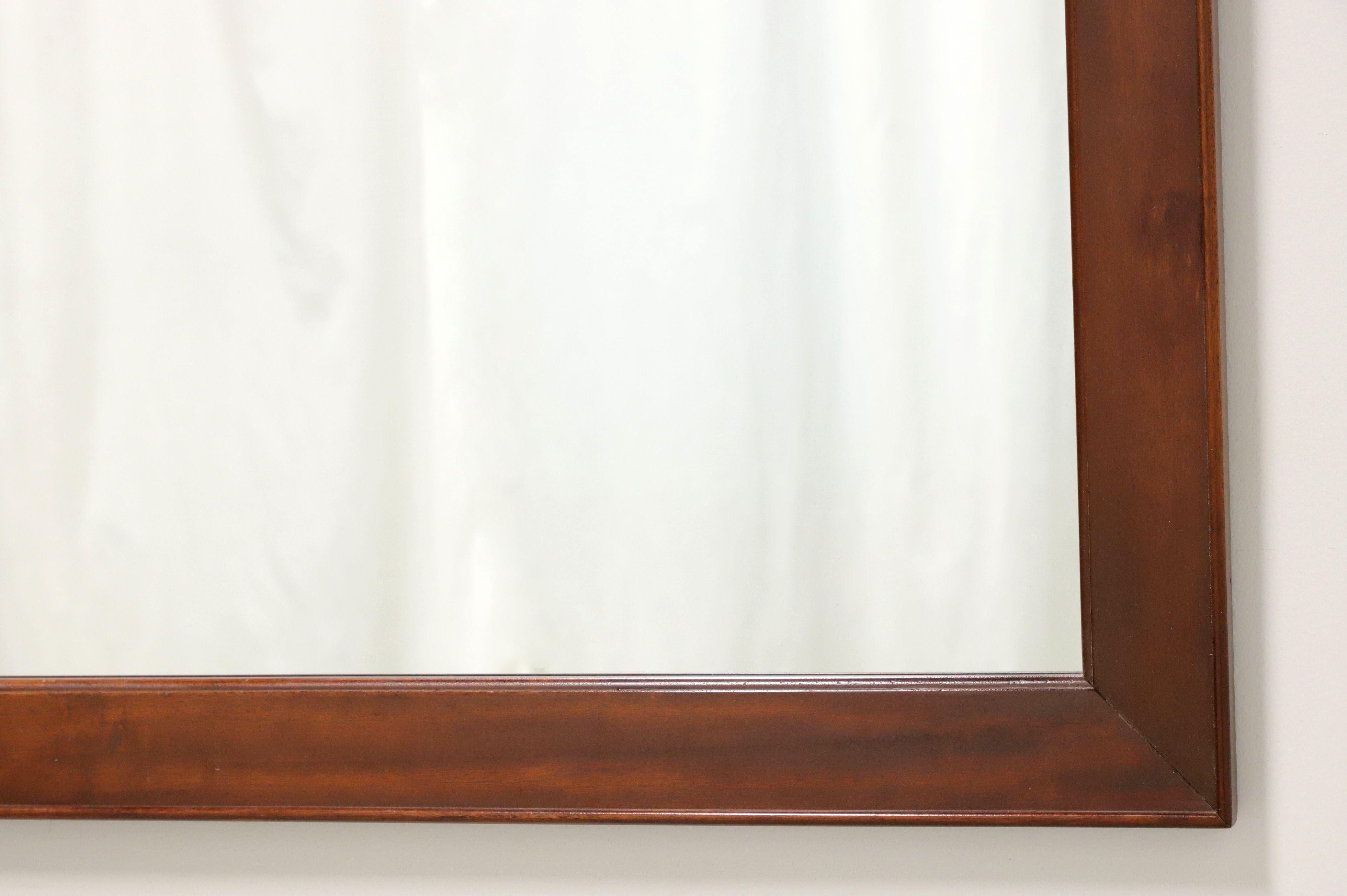 CRAFTIQUE Mellowax Solid Mahogany Rectangular Dresser / Wall Mirror In Good Condition For Sale In Charlotte, NC