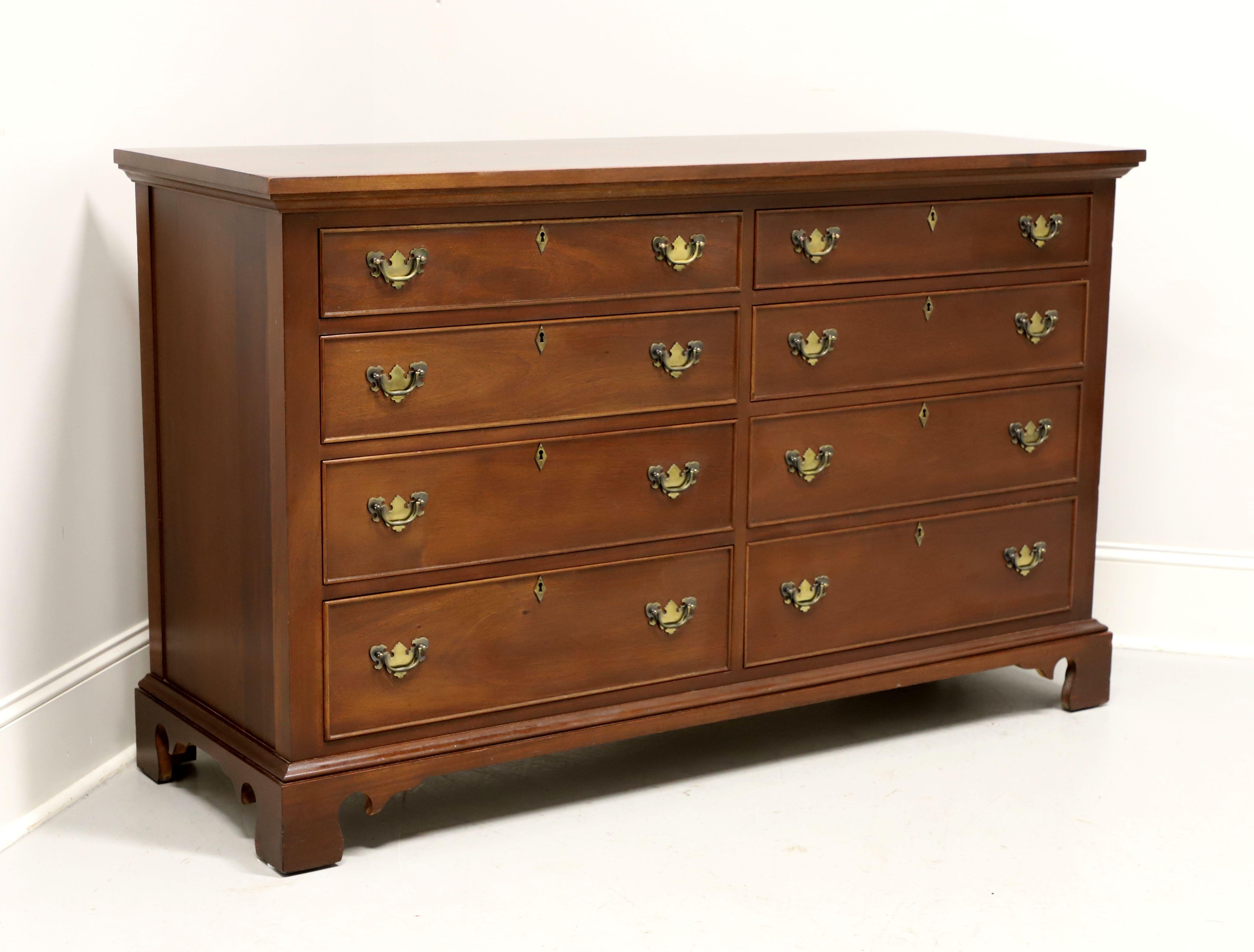 CRAFTIQUE Solid Mahogany Chippendale Double Dresser 7