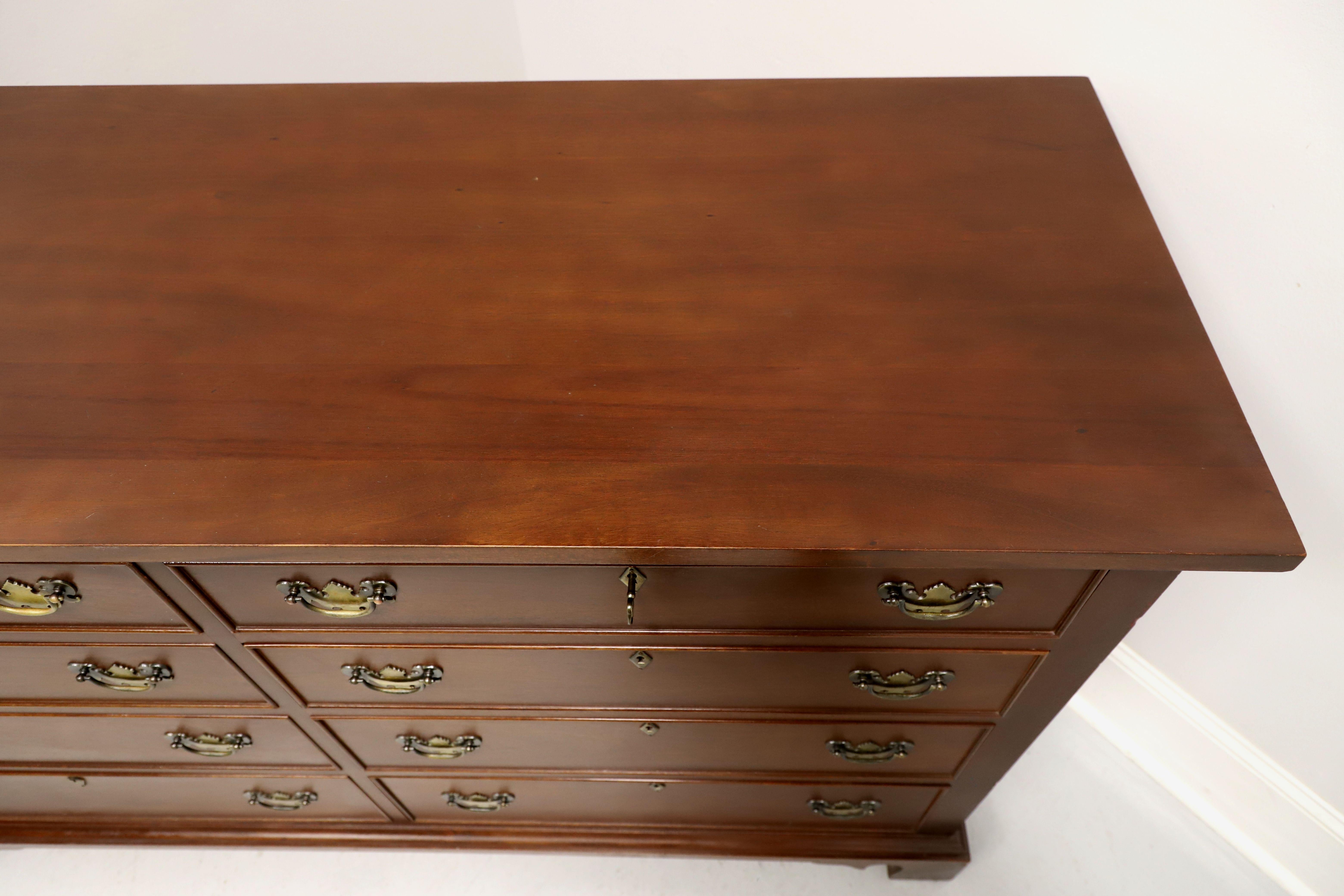 CRAFTIQUE Solid Mahogany Chippendale Double Dresser 1