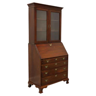 A Rare Diminutive Chippendale Block Front Desk and Bookcase For Sale at ...