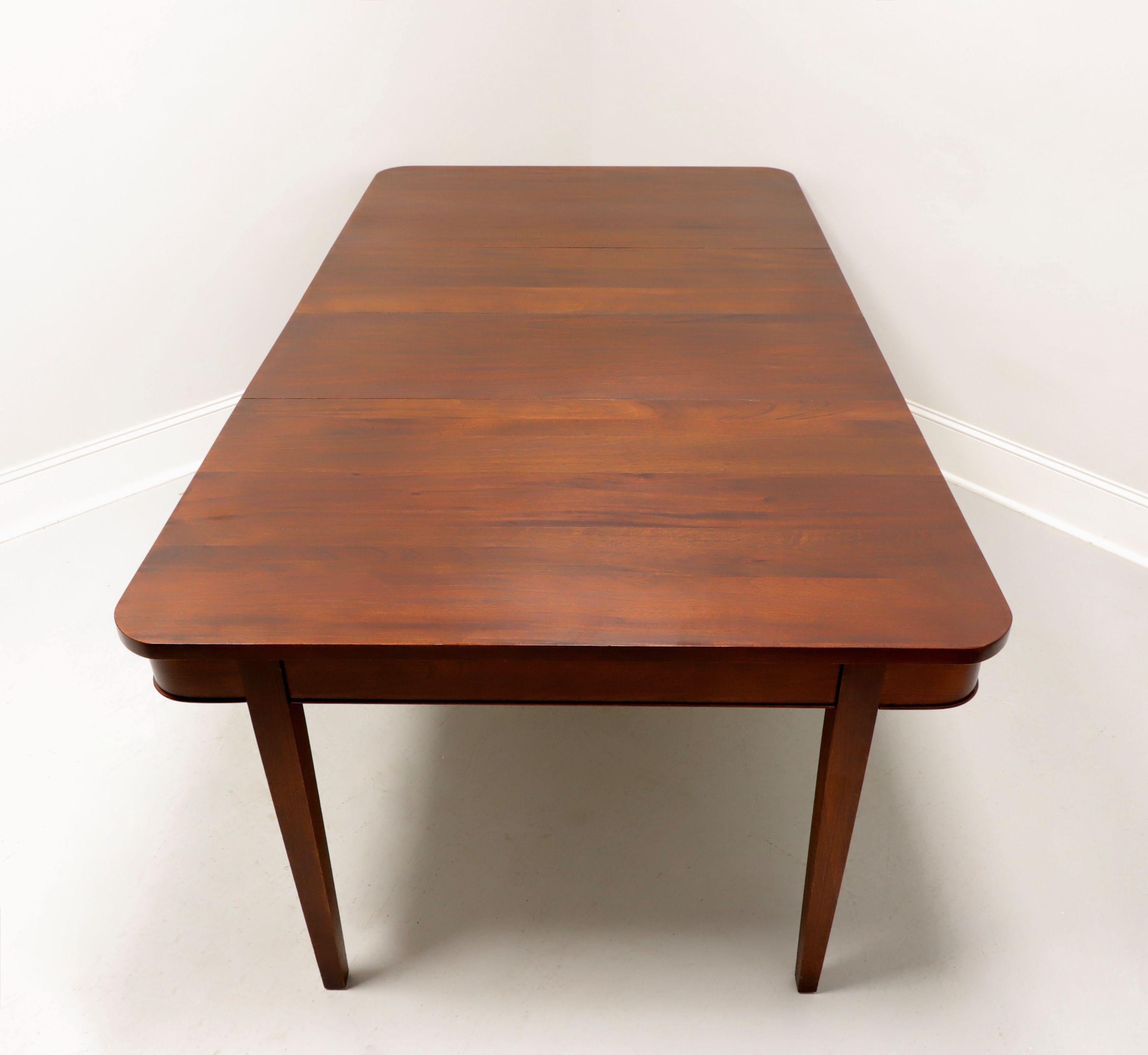 CRAFTIQUE Solid Mahogany Colonial Style Dining Table In Good Condition In Charlotte, NC