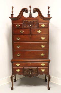 CRAFTIQUE Solid Mahogany Philadelphia Highboy Chest W/ Ball in Claw Feet