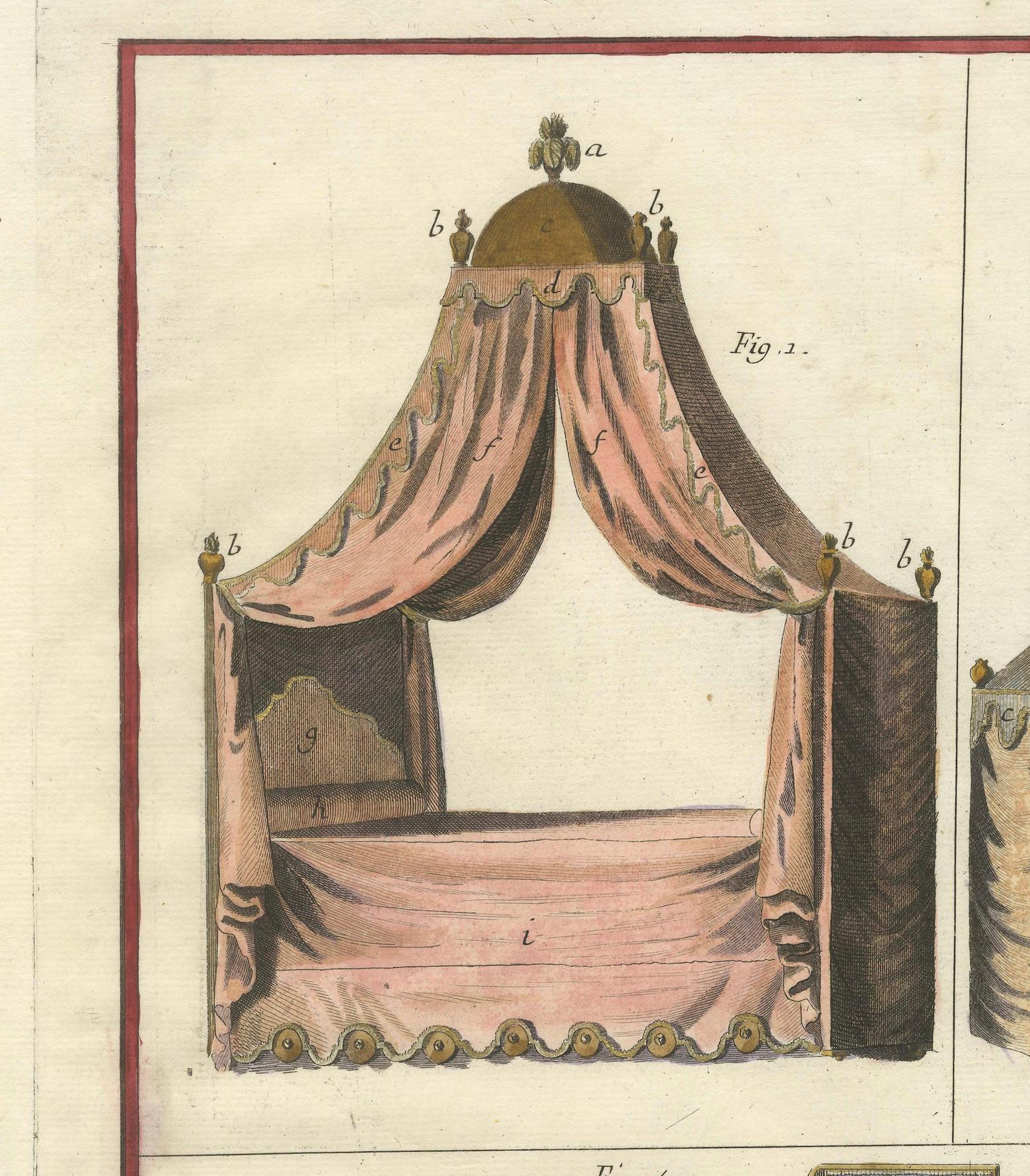 Paper Crafts of Comfort and Style: Upholstery and Furniture Design in the 1760s  For Sale