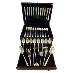 Vintage Craftsman by Towle Sterling Silver Flatware Set For 12 Service 67 Pieces