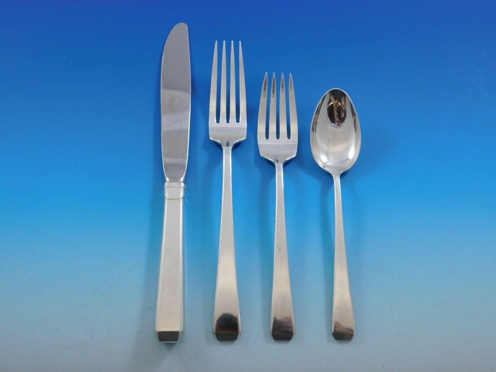 20th Century Craftsman by Towle Sterling Silver Flatware Set for 12 Service 86 Pieces Dinner