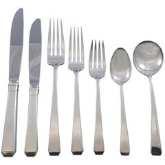 Craftsman by Towle Sterling Silver Flatware Set for 12 Service 86 Pieces Dinner