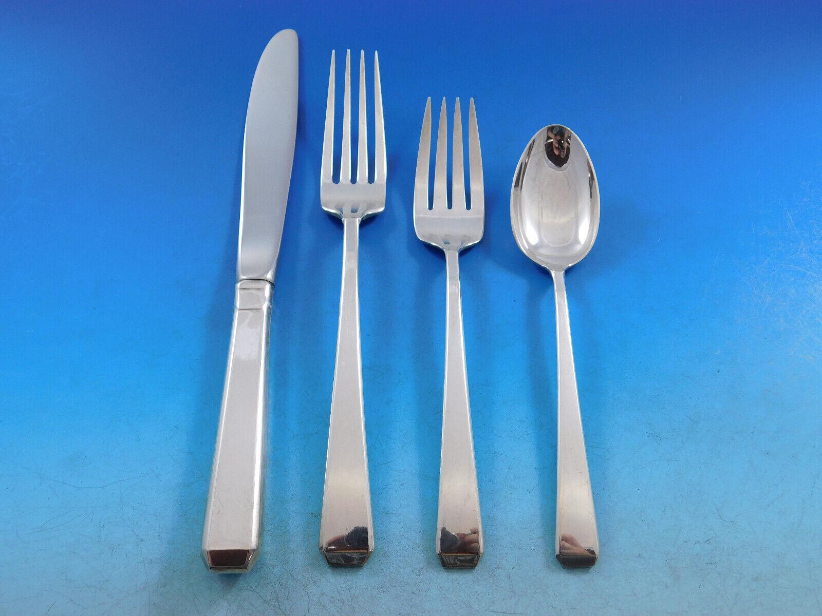 Craftsman by Towle Sterling Silver Flatware Set for 8 Service 46 Pieces In Excellent Condition For Sale In Big Bend, WI