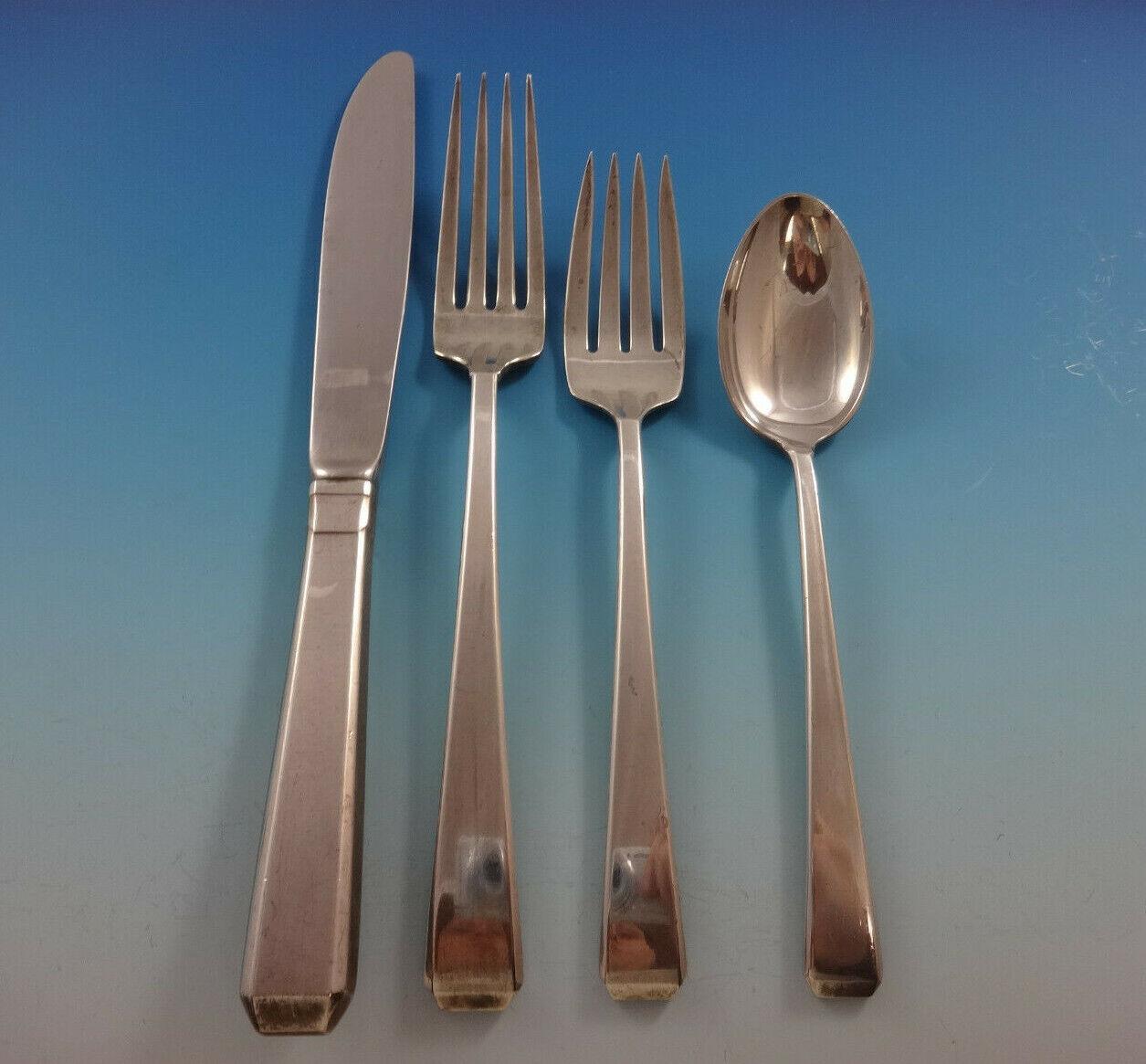 Craftsman by Towle Sterling Silver Flatware Set For 8 Service 47 Pieces In Excellent Condition For Sale In Big Bend, WI