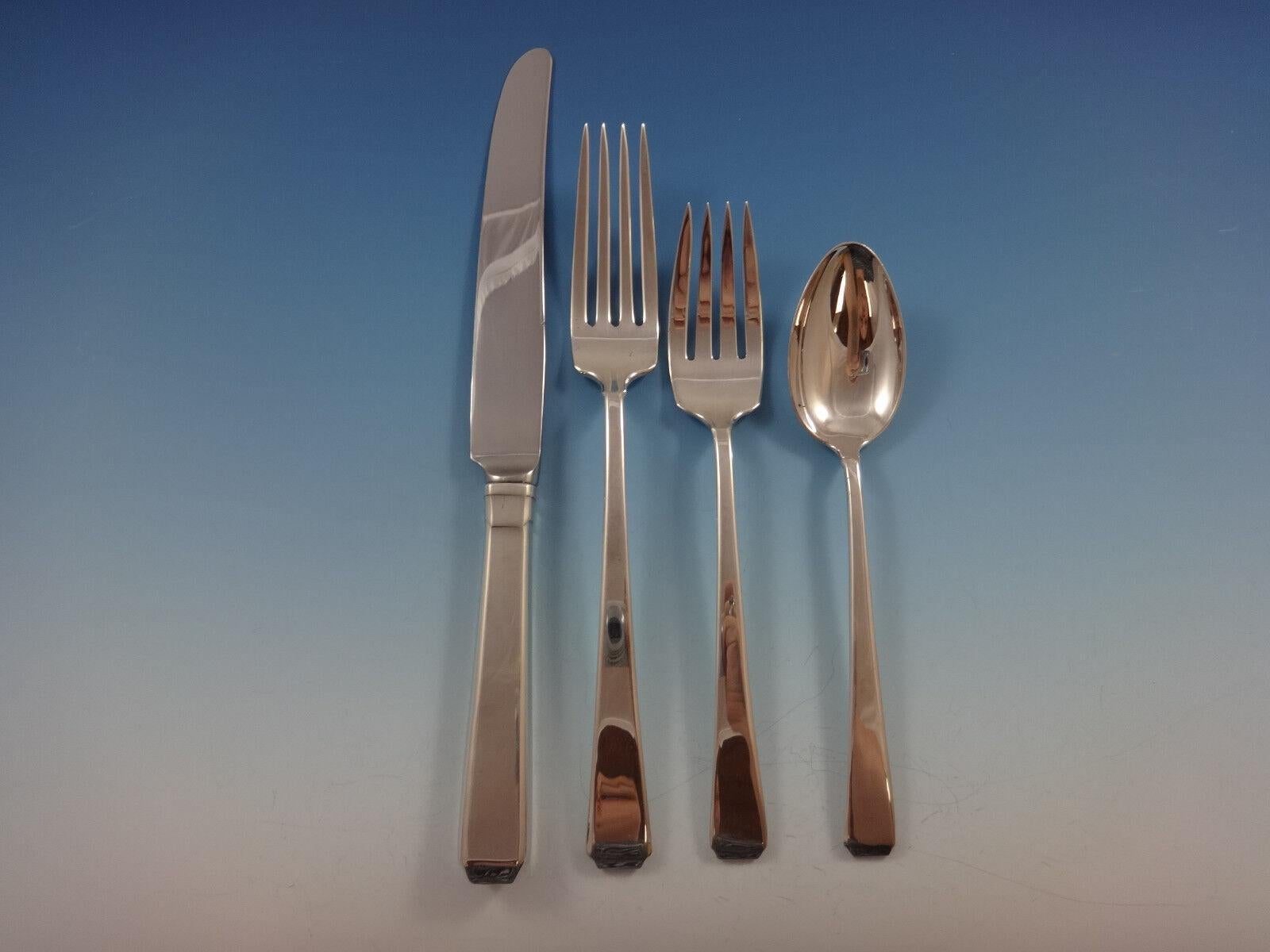 Stately in perfect proportion, this design is an elegant execution of form and function. Very unassuming in appearance yet every bit as formal as our other patterns, Craftsman's unadorned surface displays the magnificence of high quality sterling