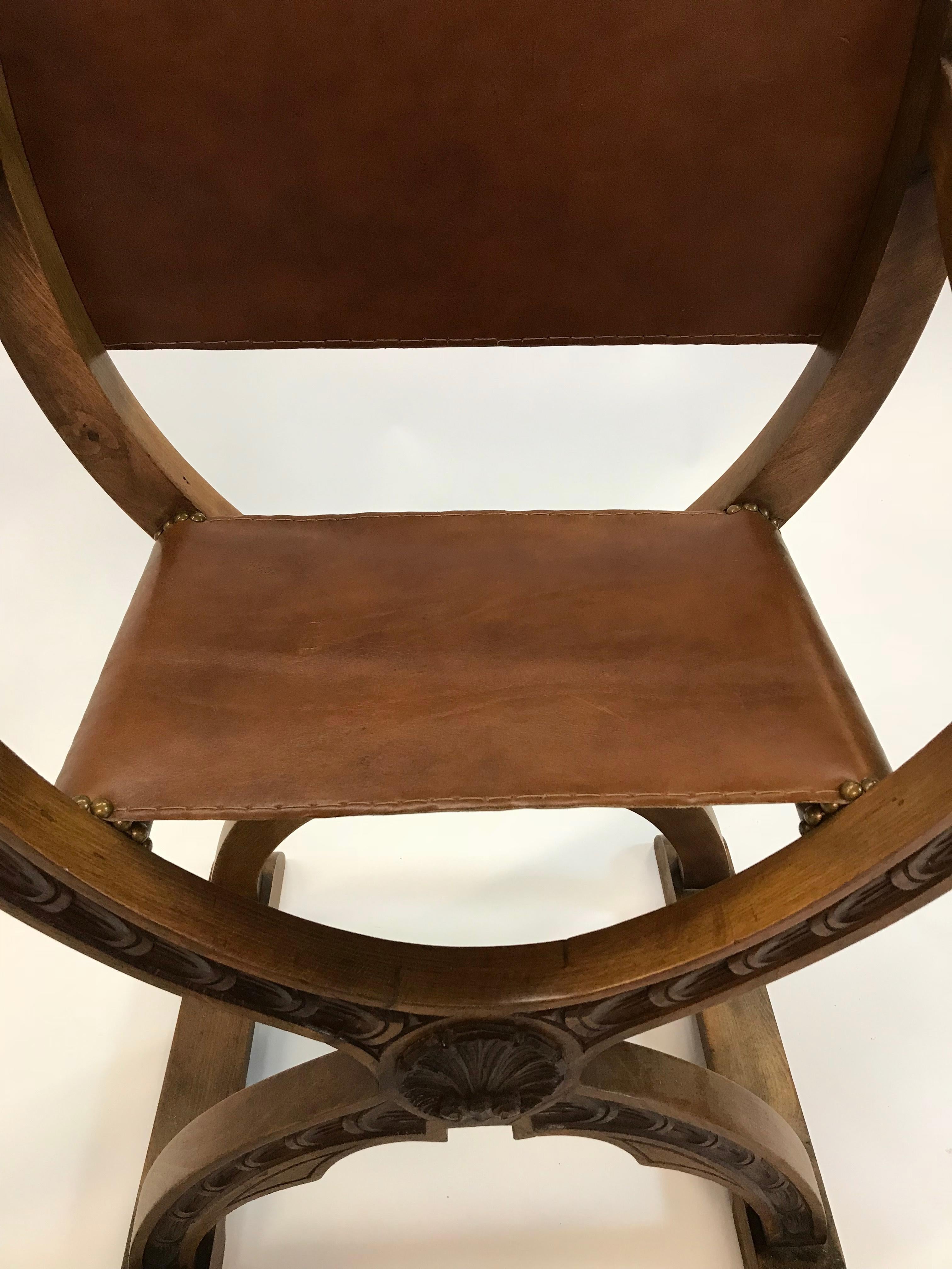20th Century Craftsman Campaign Prayer Chair For Sale
