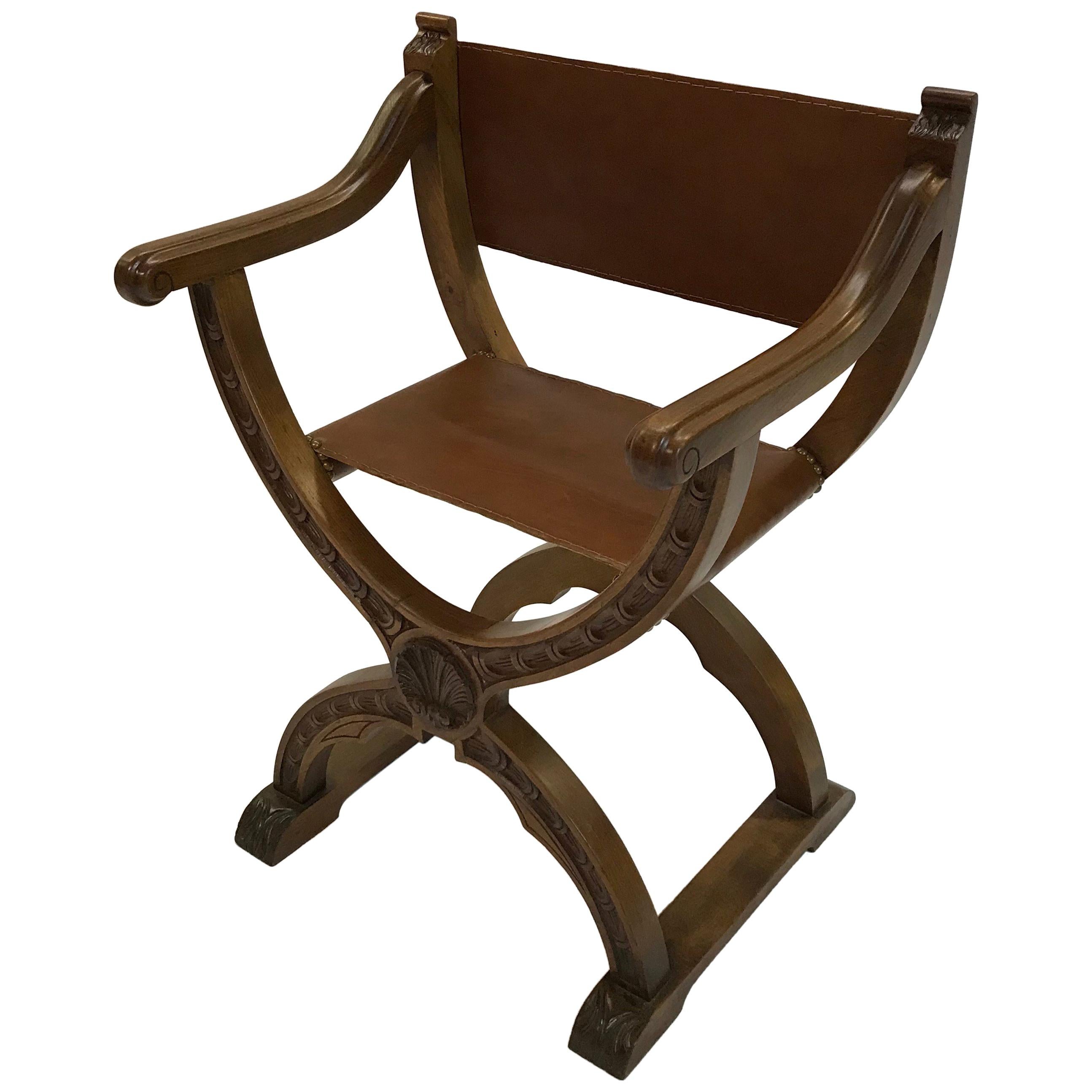 Craftsman Campaign Prayer Chair For Sale