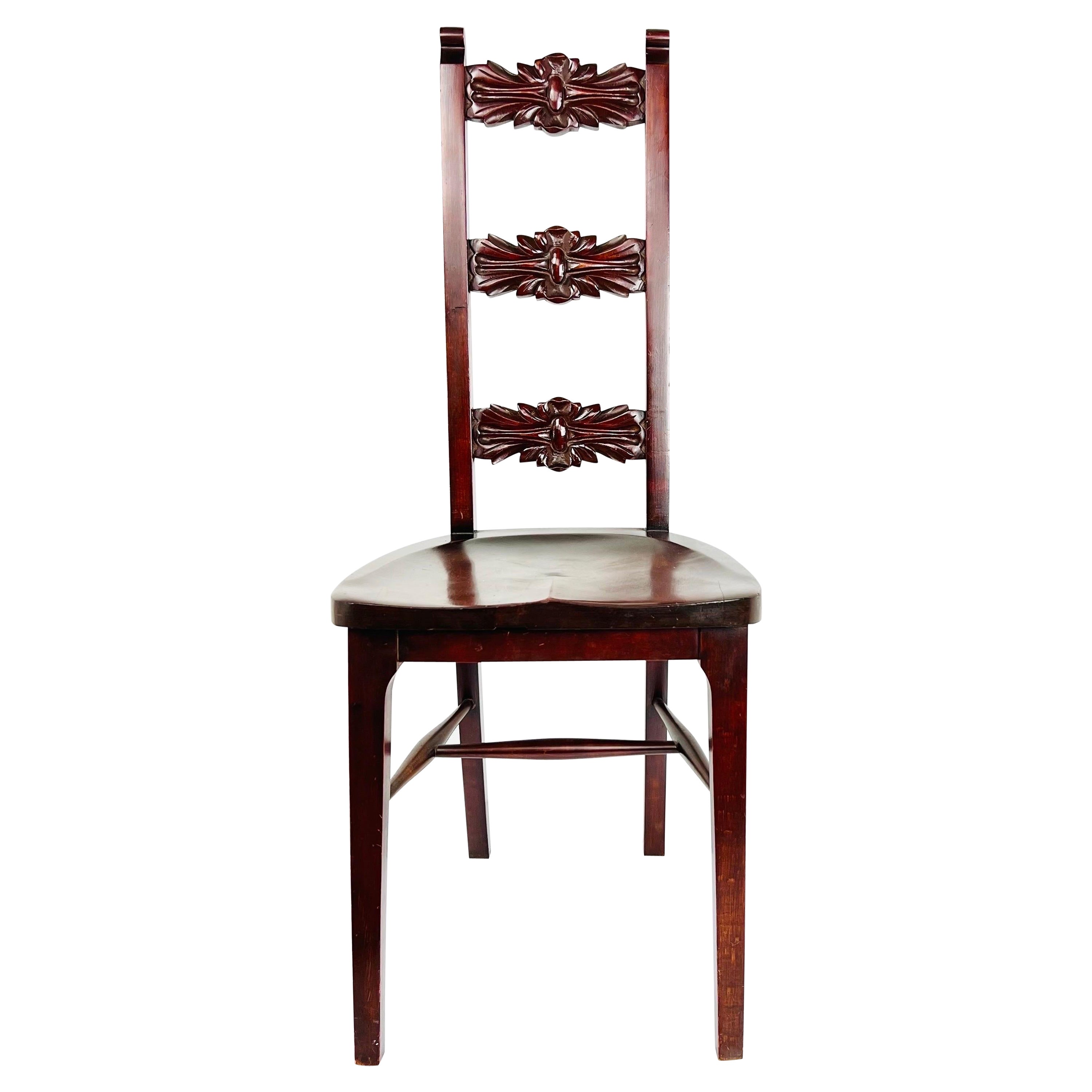 Sedia Craftsman intagliata di Stickley Furniture
