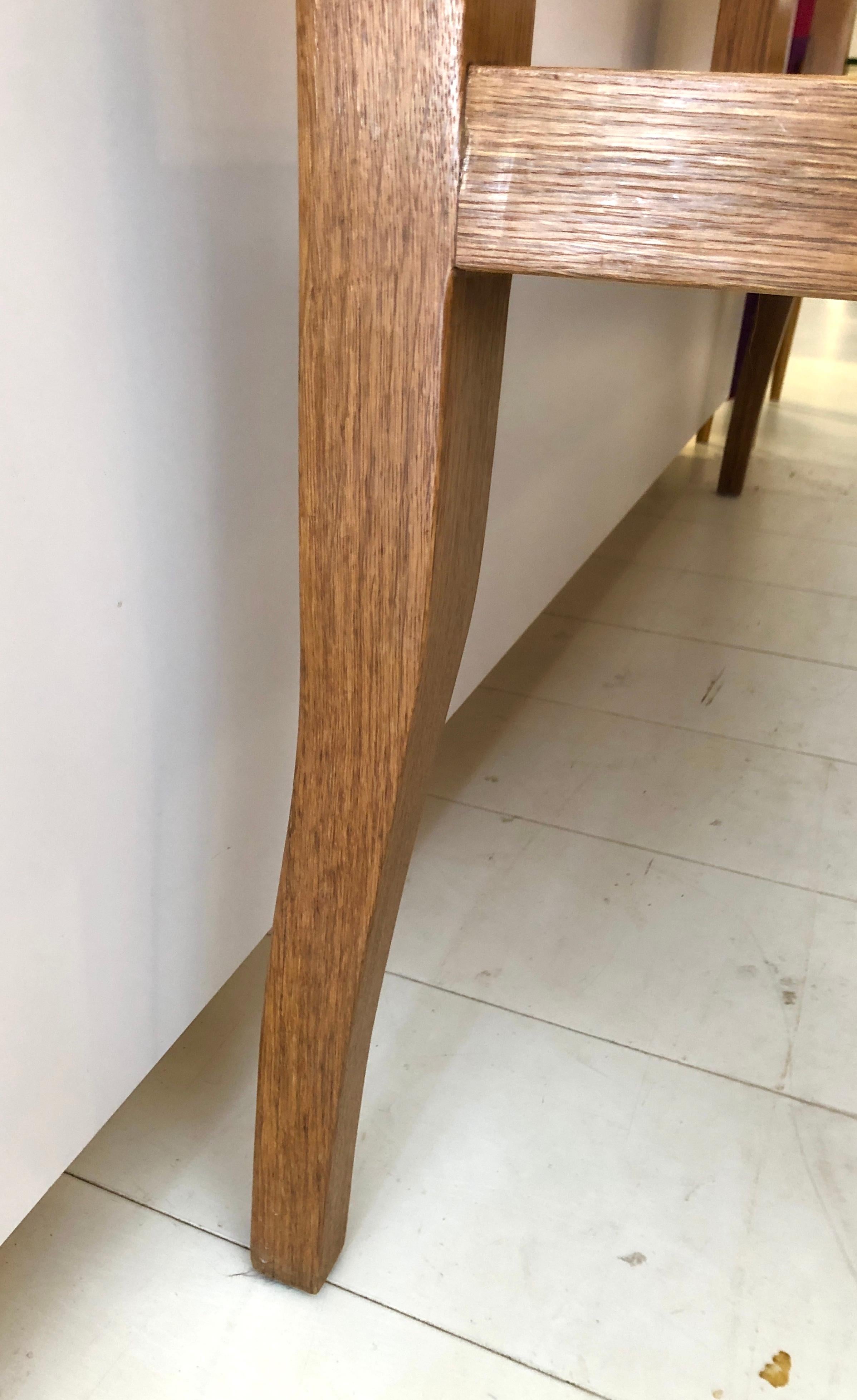 Oak Craftsman Studio Bench For Sale