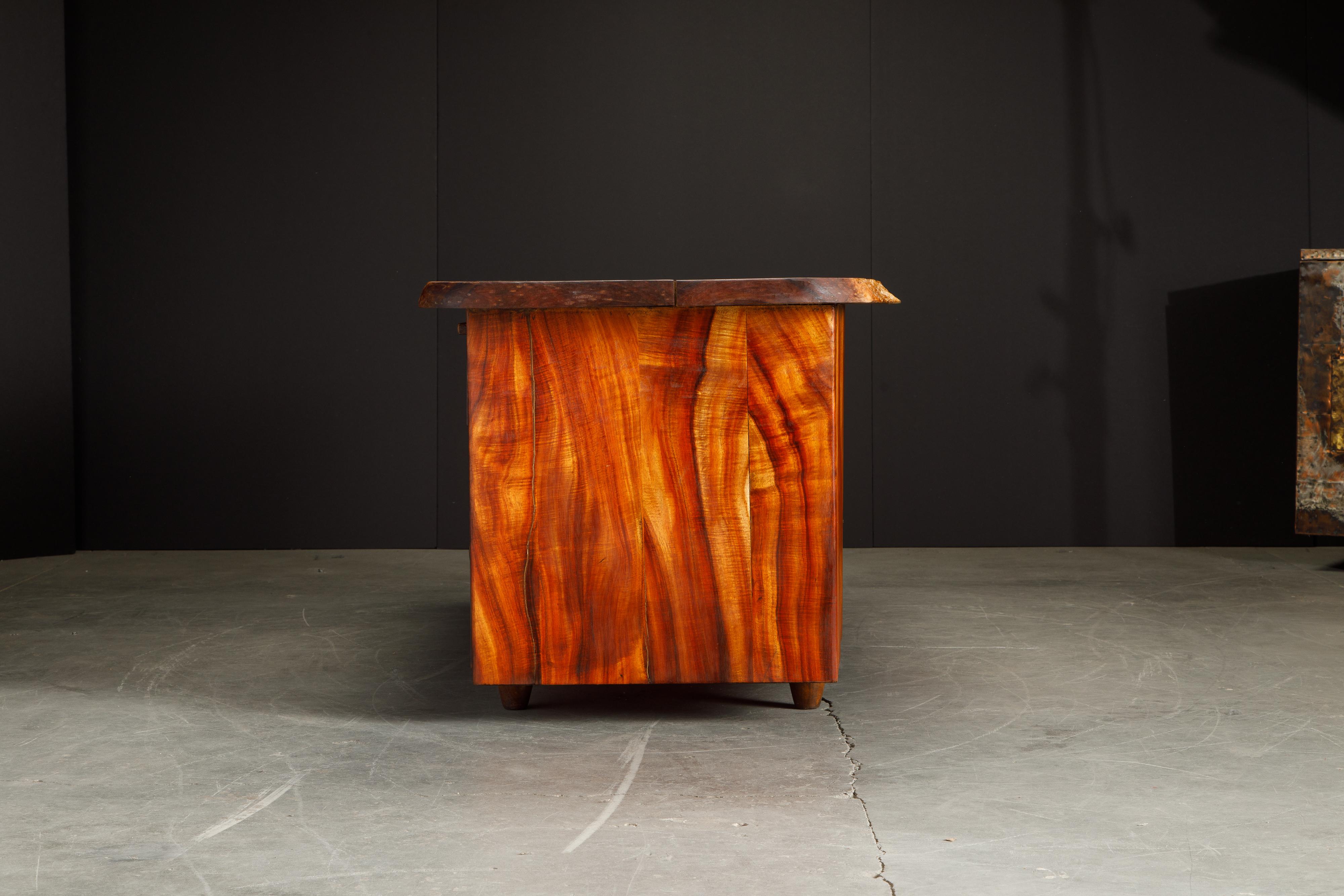 wood slab desk