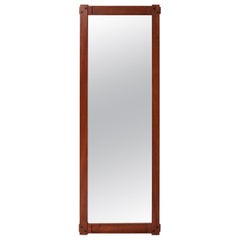 Craftsman-Style Wall Mirror with Ebony Inlay